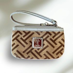 *Vintage* TIGNANELLO Canvas Wristlet/Wallet Clutch EXCELLENT pre-loved condition
